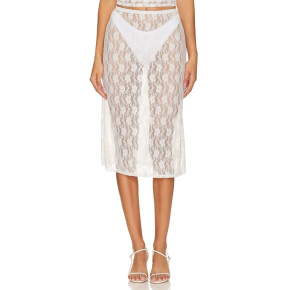 Bella Venice The Lucy Skirt in White - Picture 2 of 5